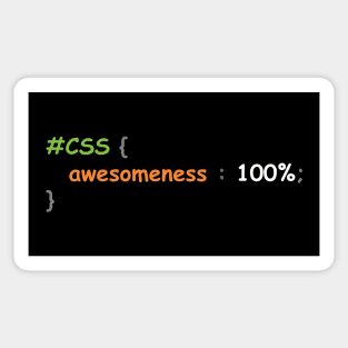 CSS is Awesome - Funny Coding Quotes Sticker